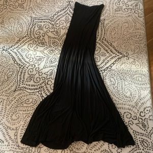 Felicity & Coco Black Strapless Maxi Dress Size XS